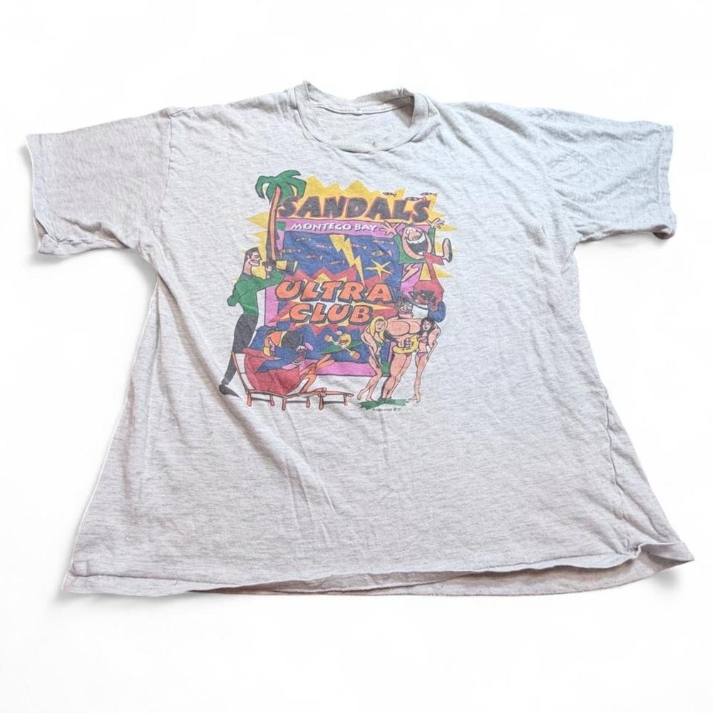 Vintage Sandals Tropical Beach T-Shirt